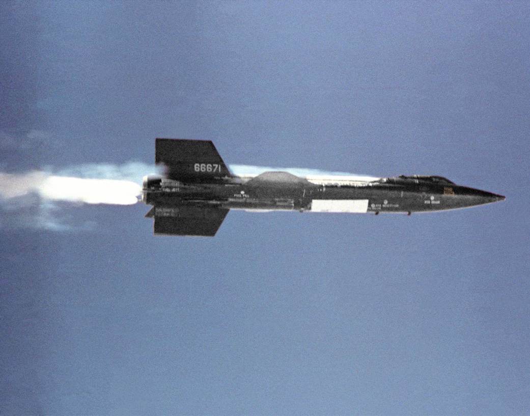 X-15A #2 with Rocket Engine Ignited
