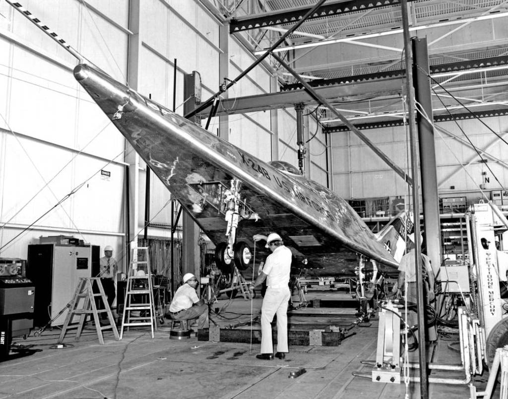 X-24B Undergoes Landing Gear Drop Tests