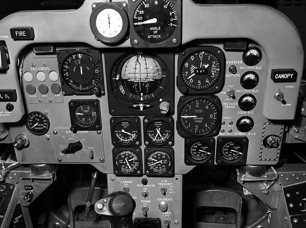 Front Instrument Panel for X-24A Lifting Body
