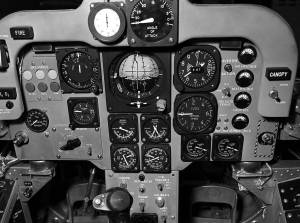 Front Instrument Panel for X-24A Lifting Body