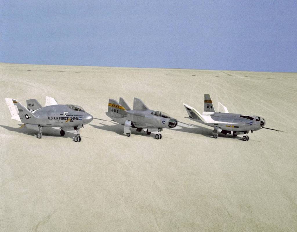 X-24A, M2-F3, and the HL-10 Lifting Bodies