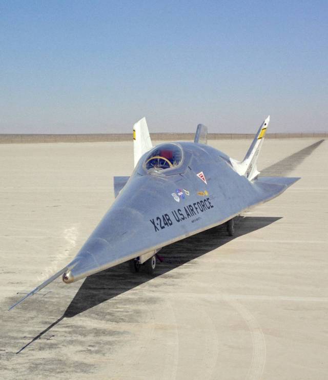 X-24B Lifting Body on the Lakebed