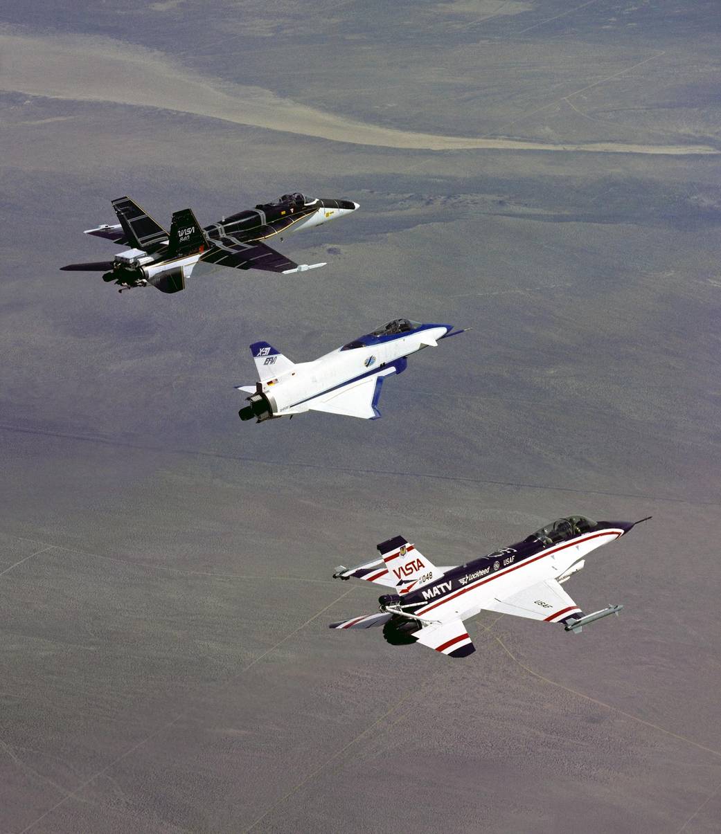 Three Thrust Vectoring Aircraft in Formation