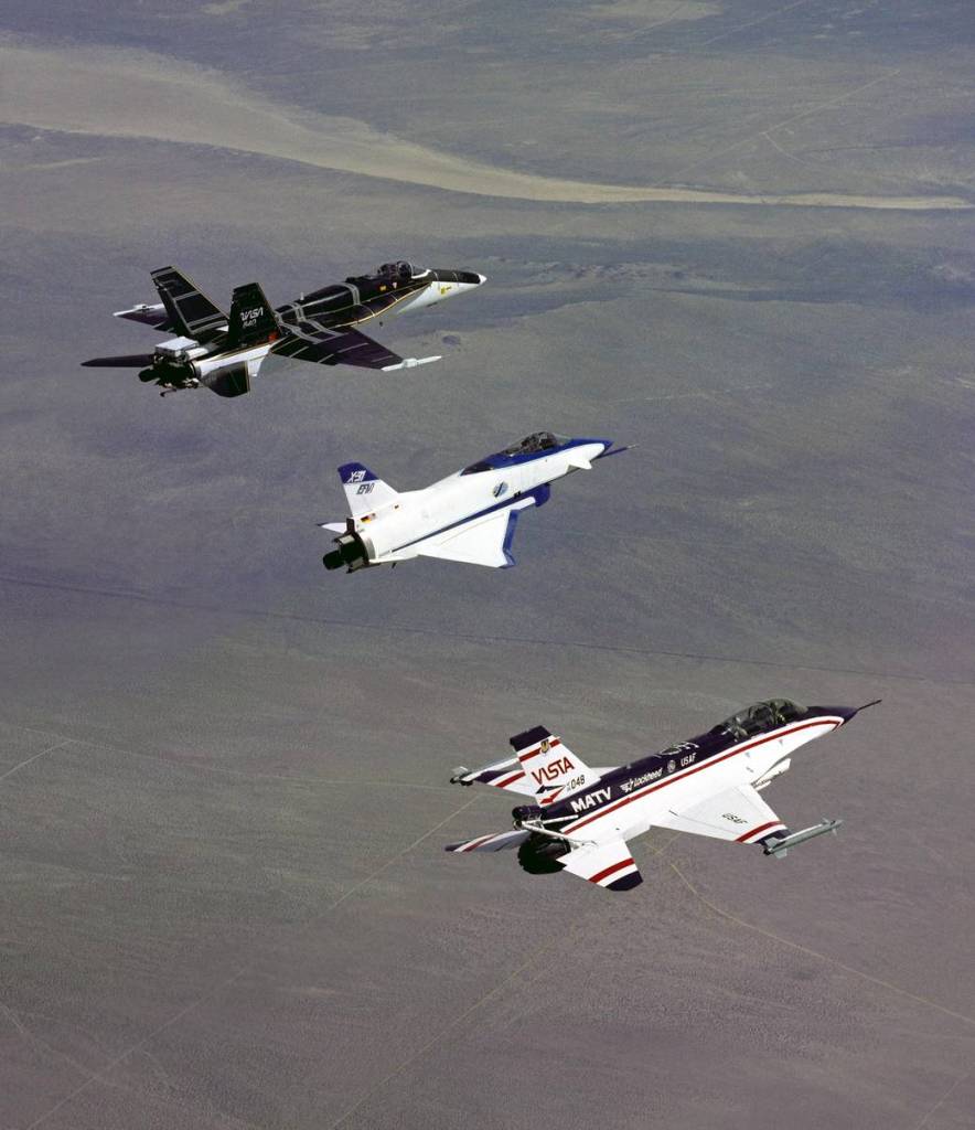 Three Thrust Vectoring Aircraft in Formation