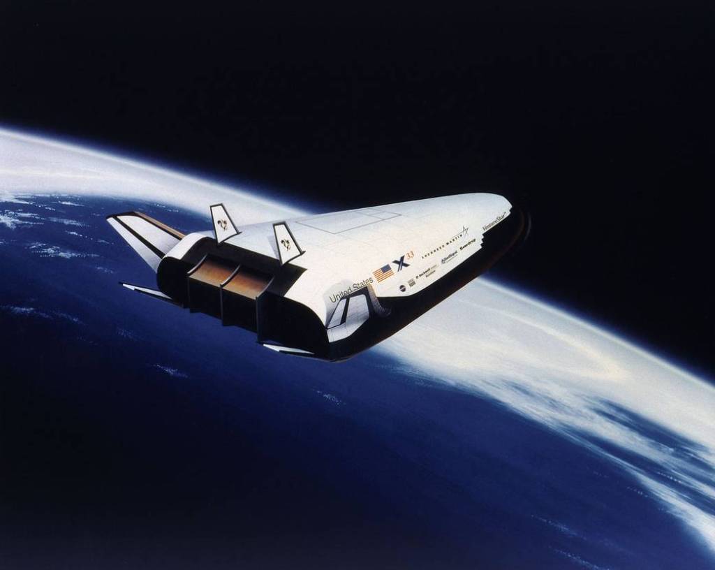 Artist’s Rendering: X-33 at High Altitude