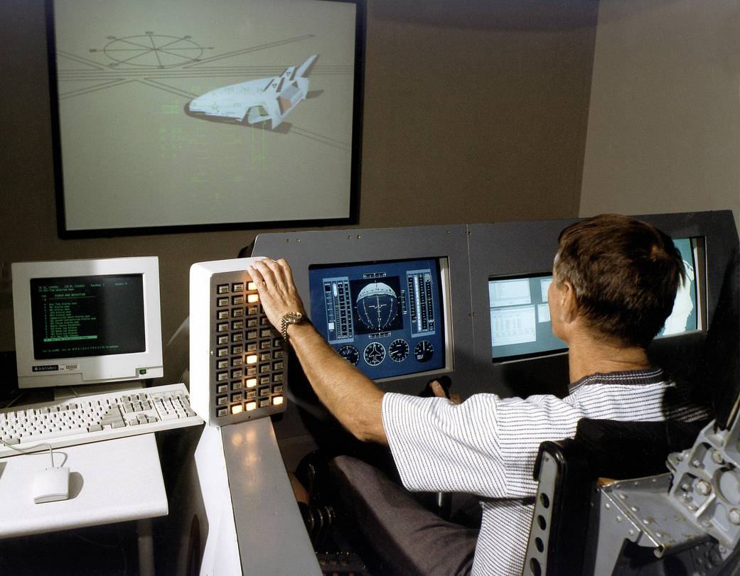 Project Pilot Steve Ishmael Flies X-33 Simulation 