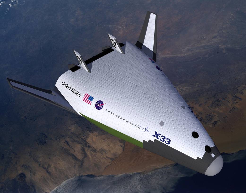 Artist's Conception: X-33 After Engine Shutdown