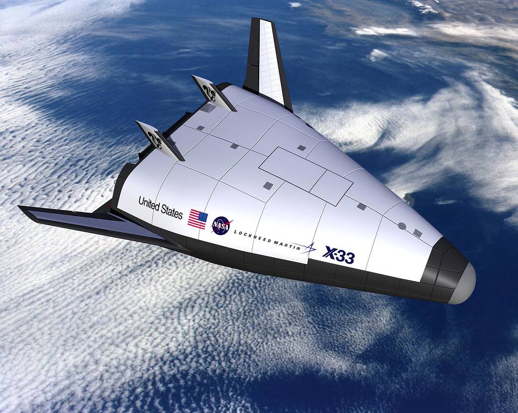 Artist's Conception: X-33 After Engine Shutdown