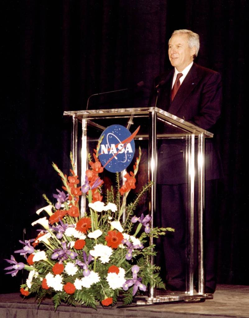 NASA Administrator Daniel S. Goldin Speaks at X-34 Rollout