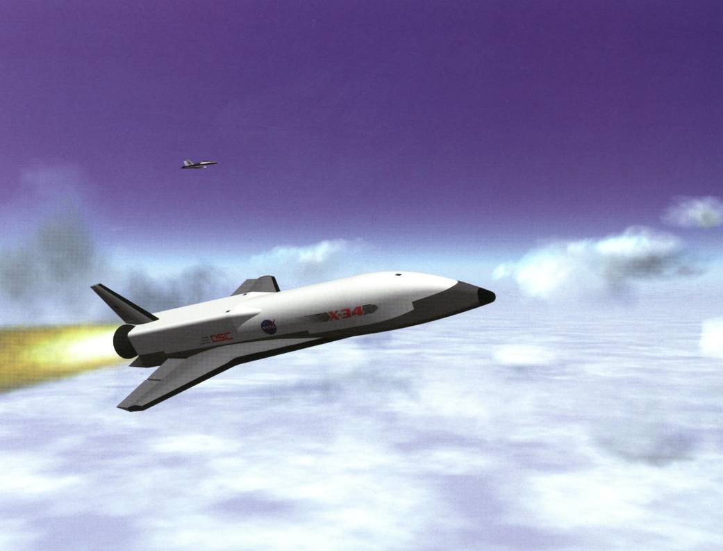 Artist's Concept of the X-34 Technology Testbed Demonstrator