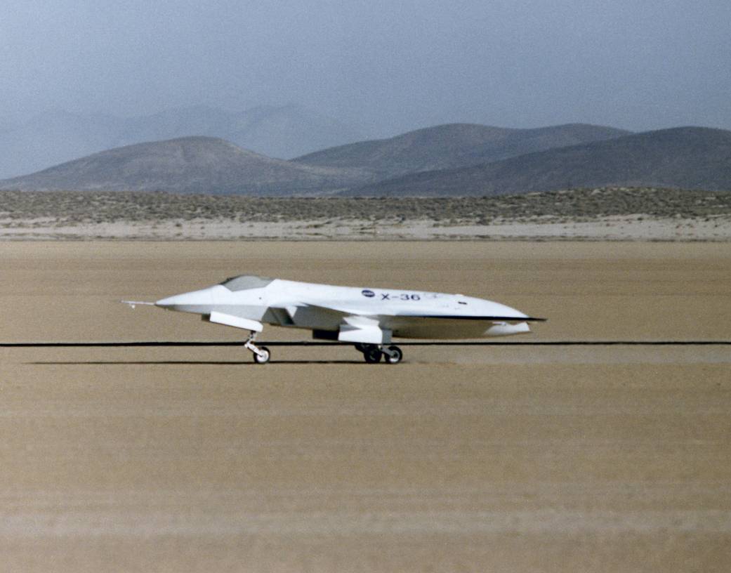 X-36 Undergoes High-Speed Taxi Tests
