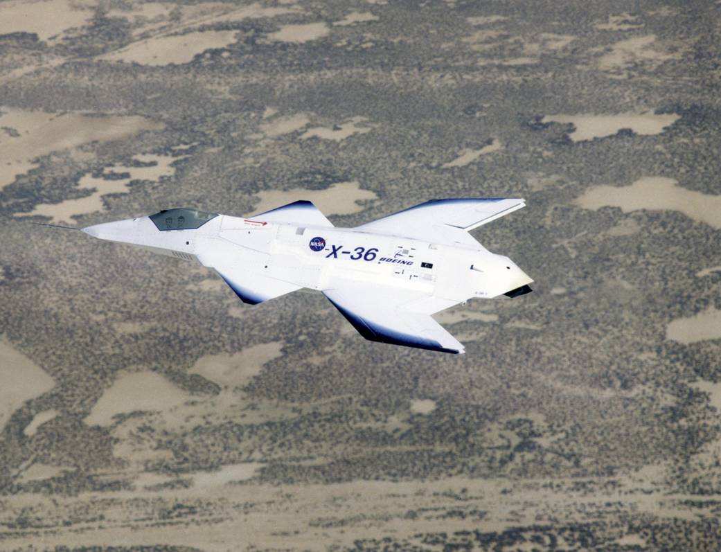 Flying Low over the California Desert: X-36 