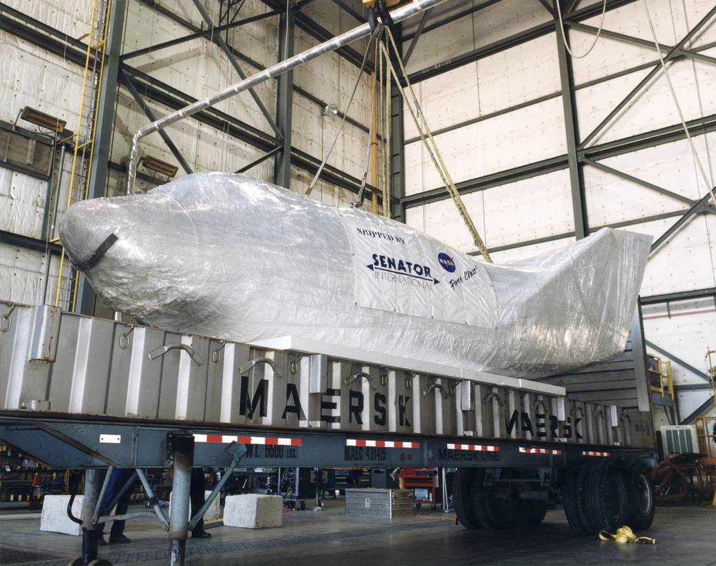 X-38 in Protective Material, Prepped for Shipment