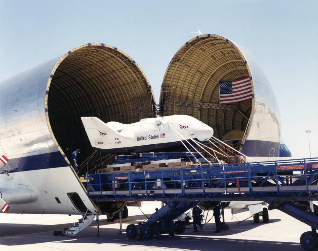 NASA’s Super Guppy Delivers X-38