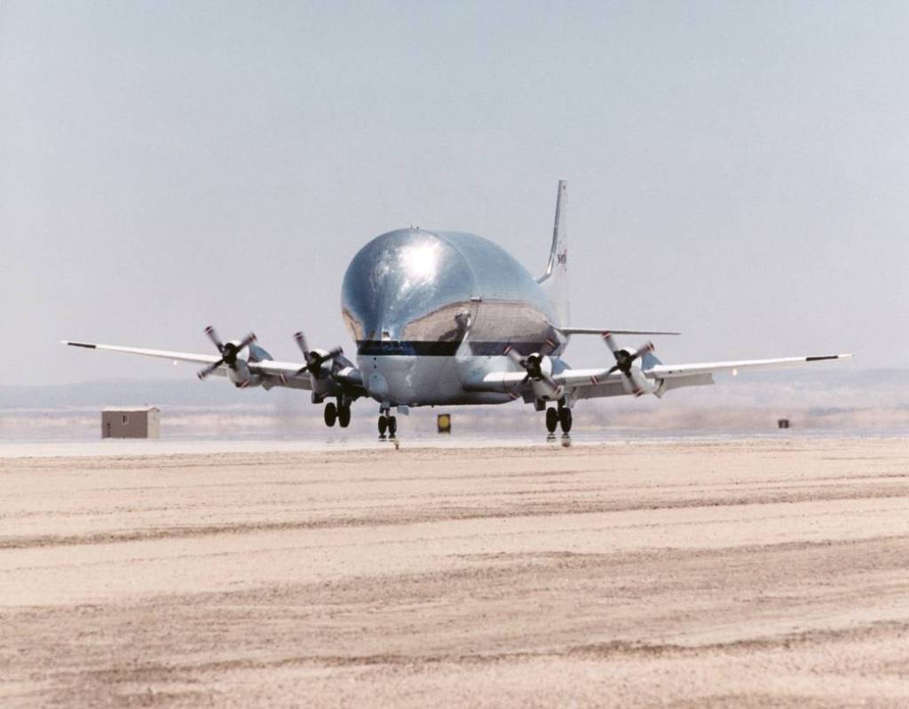 NASA’s Super Guppy Delivers the X-38 to Dryden