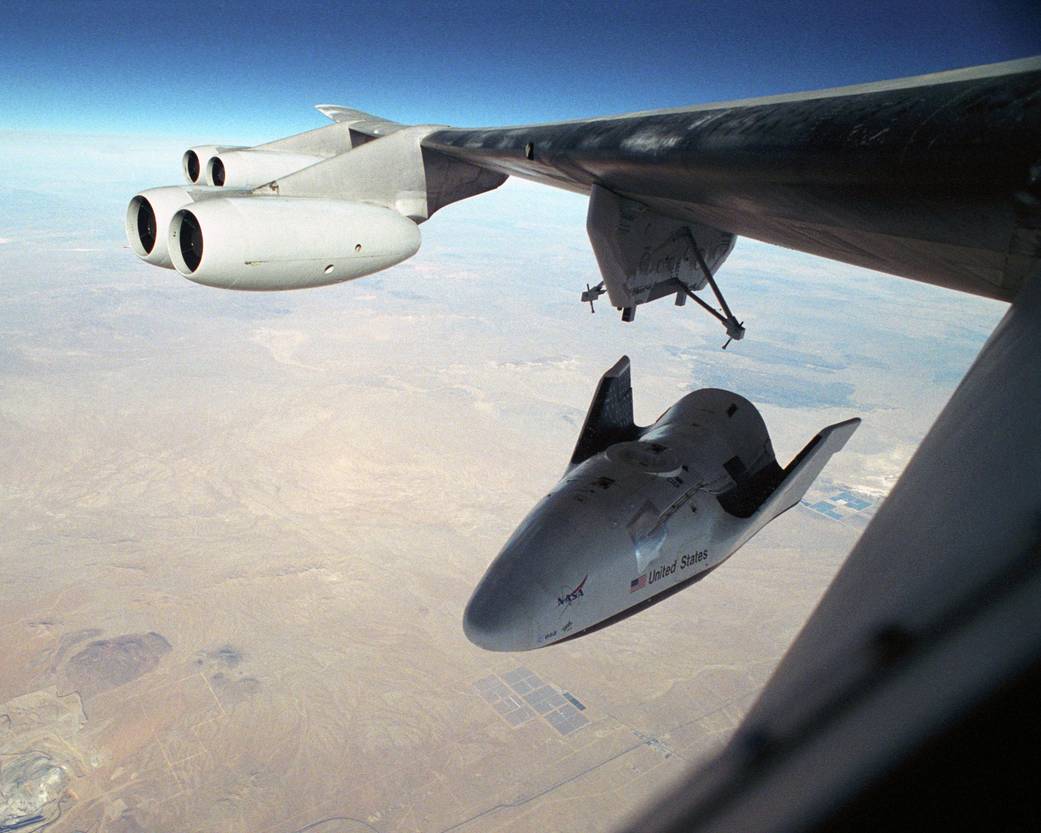 NASA's NB-52B Mothership Releases X-38