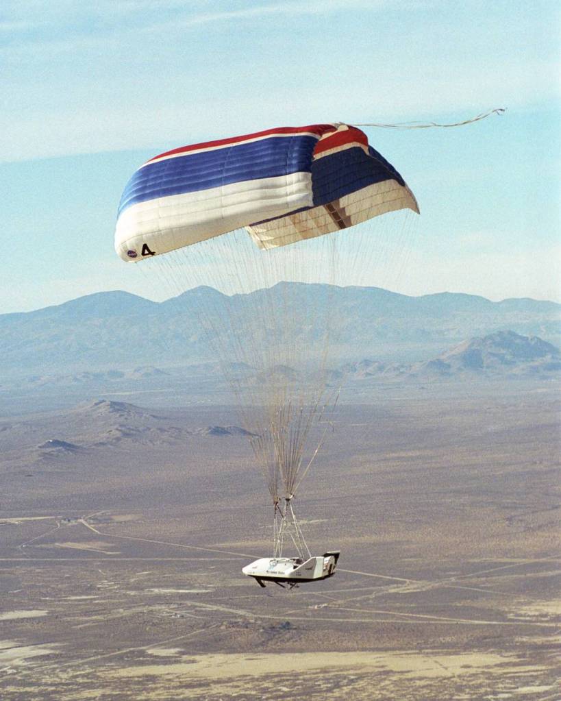 7,500-Square-Foot Parafoil used for X-38 Descent