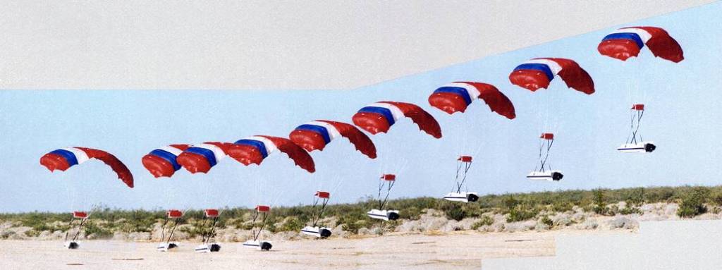 Four-Foot Model used to Test the X-38 Ram-Air Parafoil Landing System
