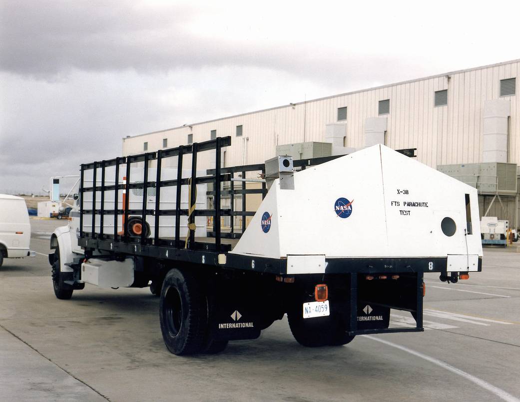 Plywood Mockup of the X-38's Aft End