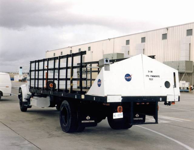 Plywood Mockup of the X-38's Aft End