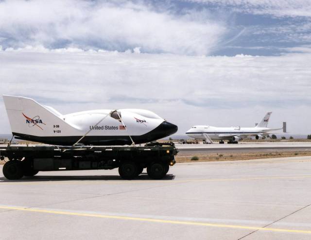 X-38 and Shuttle Carrier Aircraft