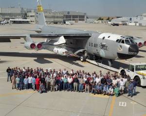 X-43A Project Team with B-52 and X-43 Stack