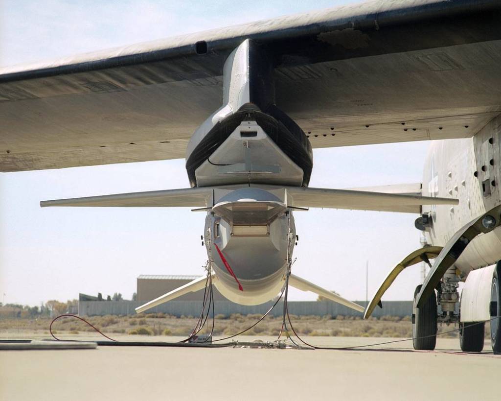 Nose-On View of X-43A Stack