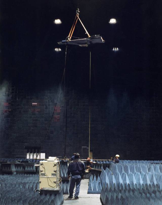 X-43A Suspended in Benefield Anechoic Facility