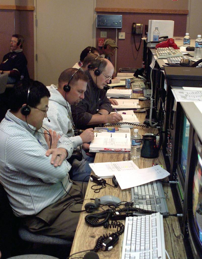Engineers and Technicians Monitor Critical X-43A Operations and Checks