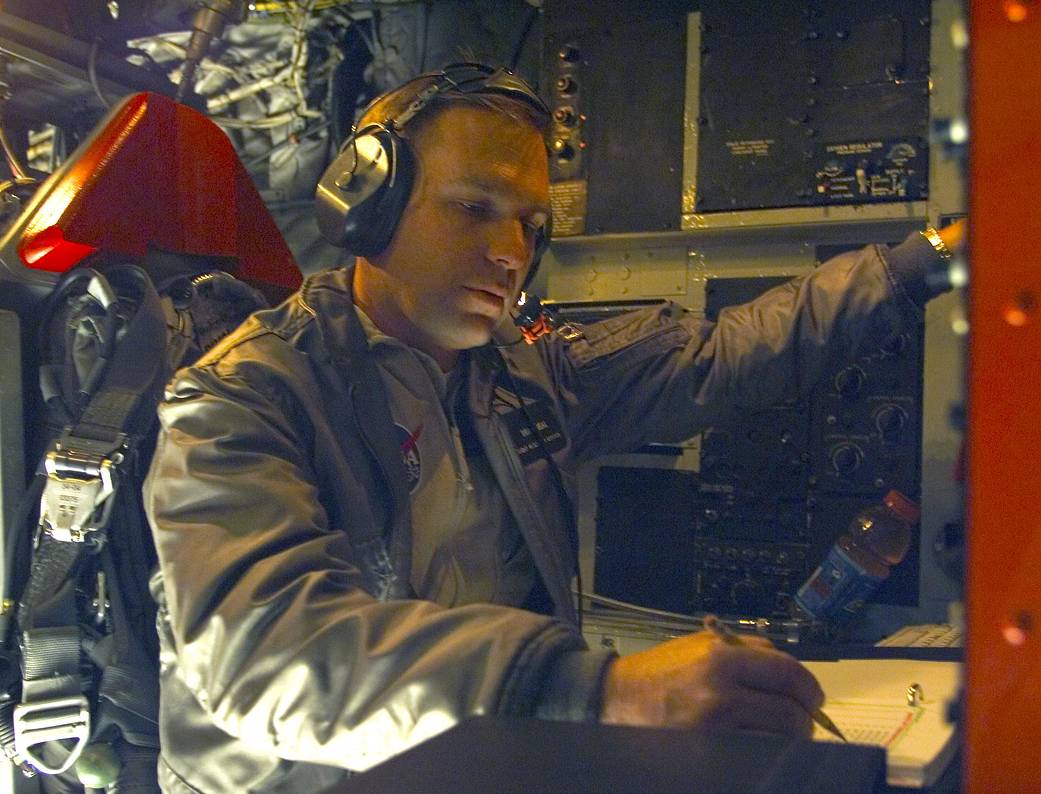 X-43A Monitor Station Operator Brad Neal Performs Final Checks and Pre-Flight Preparations