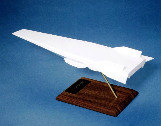 Early Desktop Model of X-43A Hypersonic Experimental Vehicle