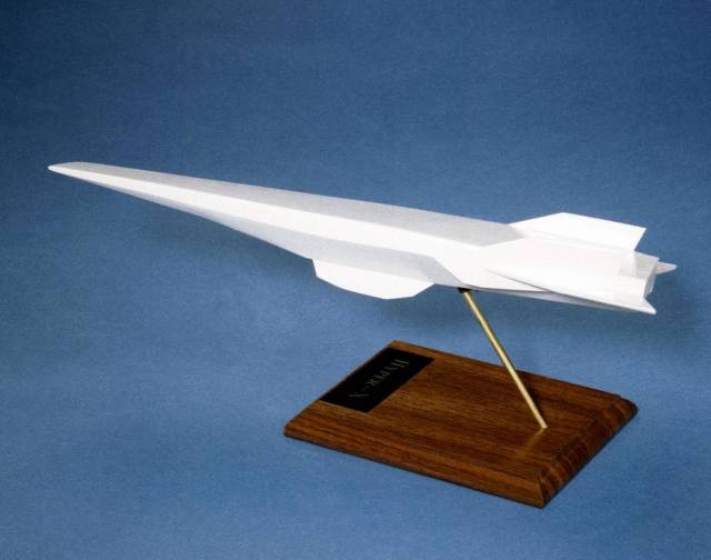 Early Desk-Top Model of NASA's X-43A