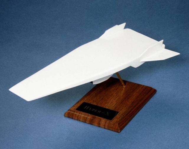 Desk-Top Model of NASA's X-43A "Hyper-X," or Hypersonic Experimental Vehicle