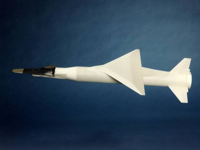 Model of X-43A and Pegasus Launch Vehicle