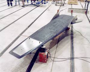X-43A Undergoes Ground Testing at Dryden's Flight Loads Lab