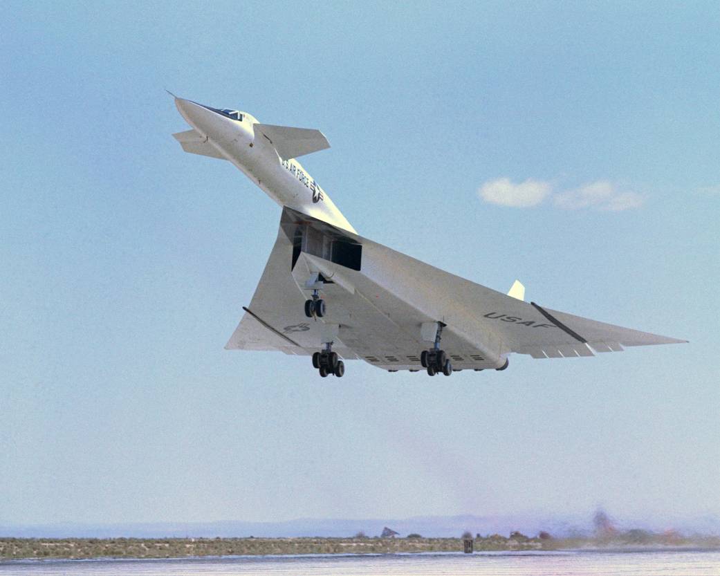 XB-70 Climbs Out after Takeoff