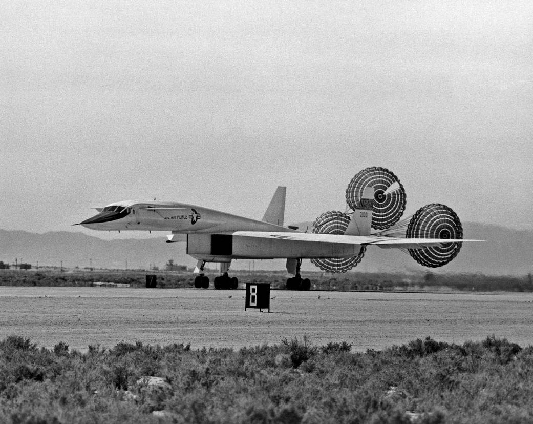 XB-70A Rolls Out After Landing