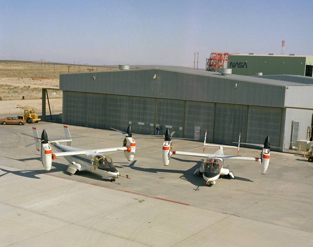 XV-15 Tiltrotor on a Dryden Ramp