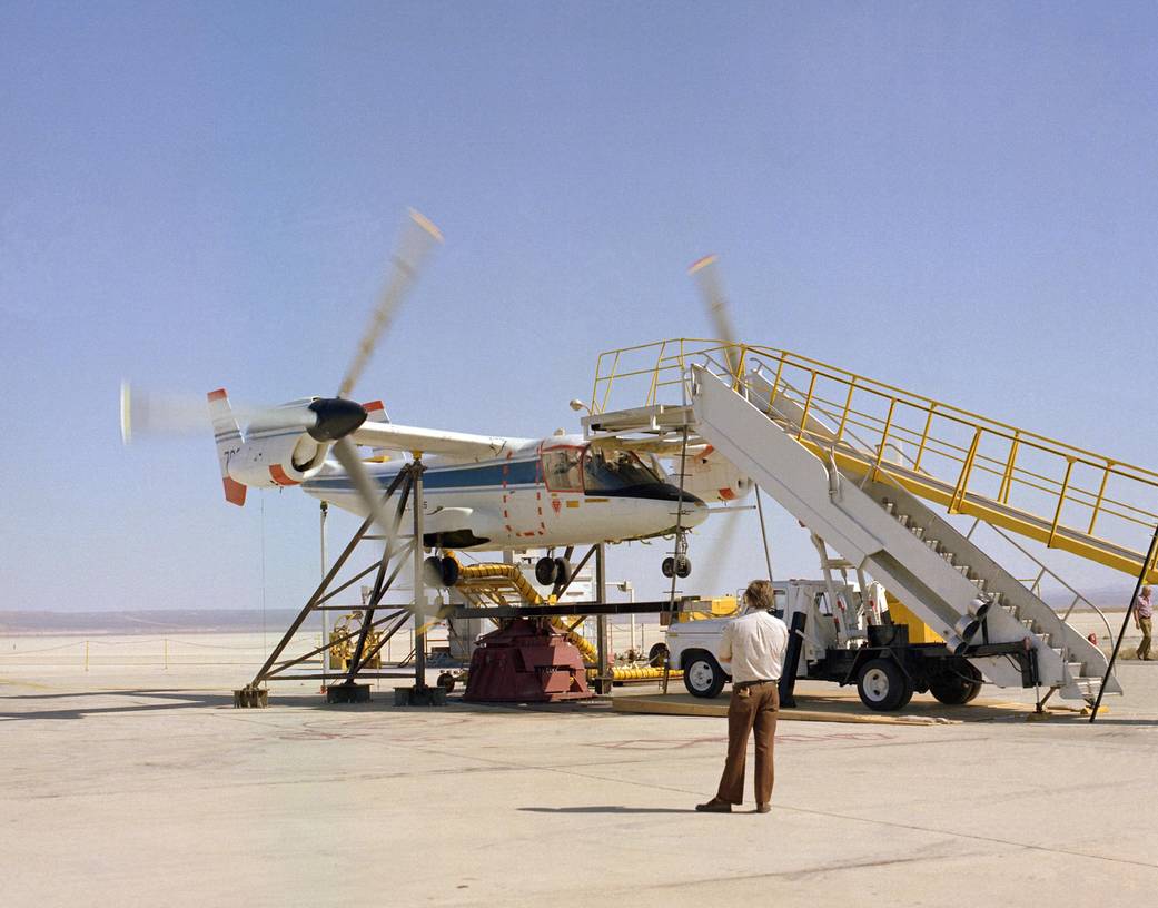 XV-15 Tiltrotor on VTOL Stand