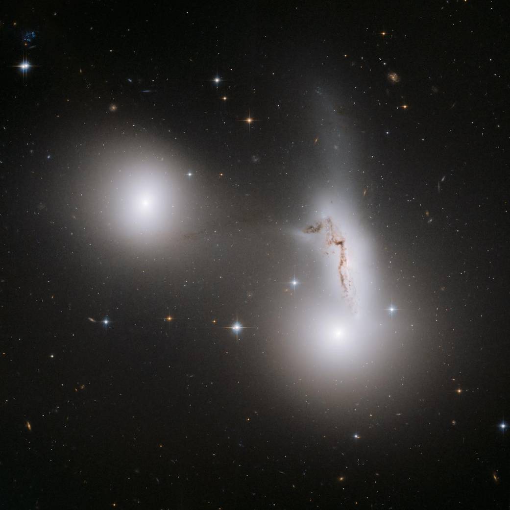 Trio of Galaxies Mix It Up