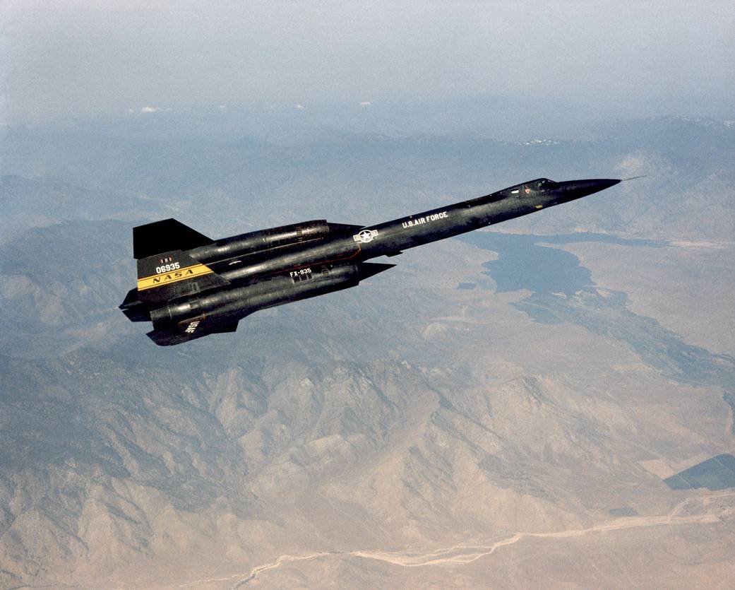 YF-12 in flight