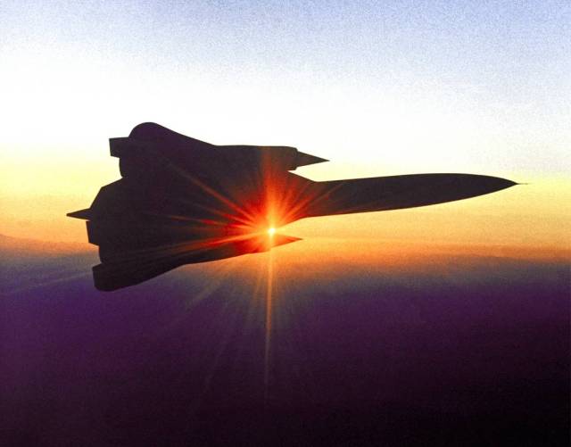 Iconic Sunrise Shot of the YF-12