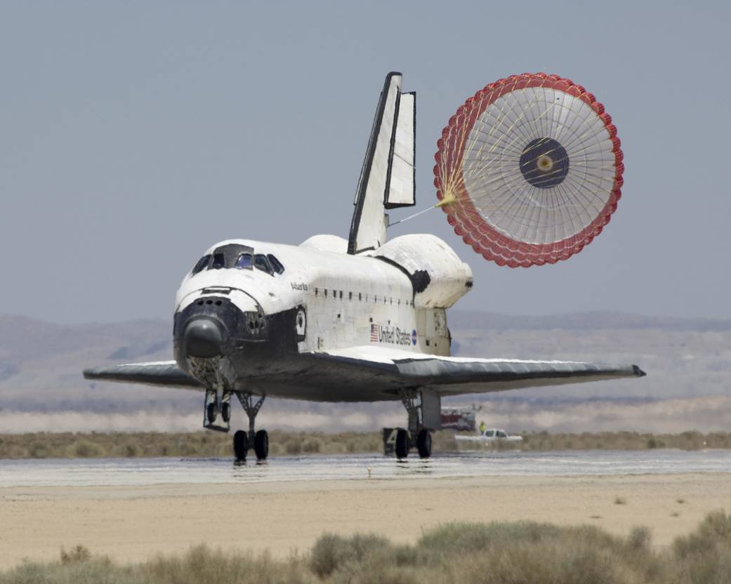 This week in 2007, the space shuttle Atlantis, mission STS-117, landed at Edwards Air Force Base.