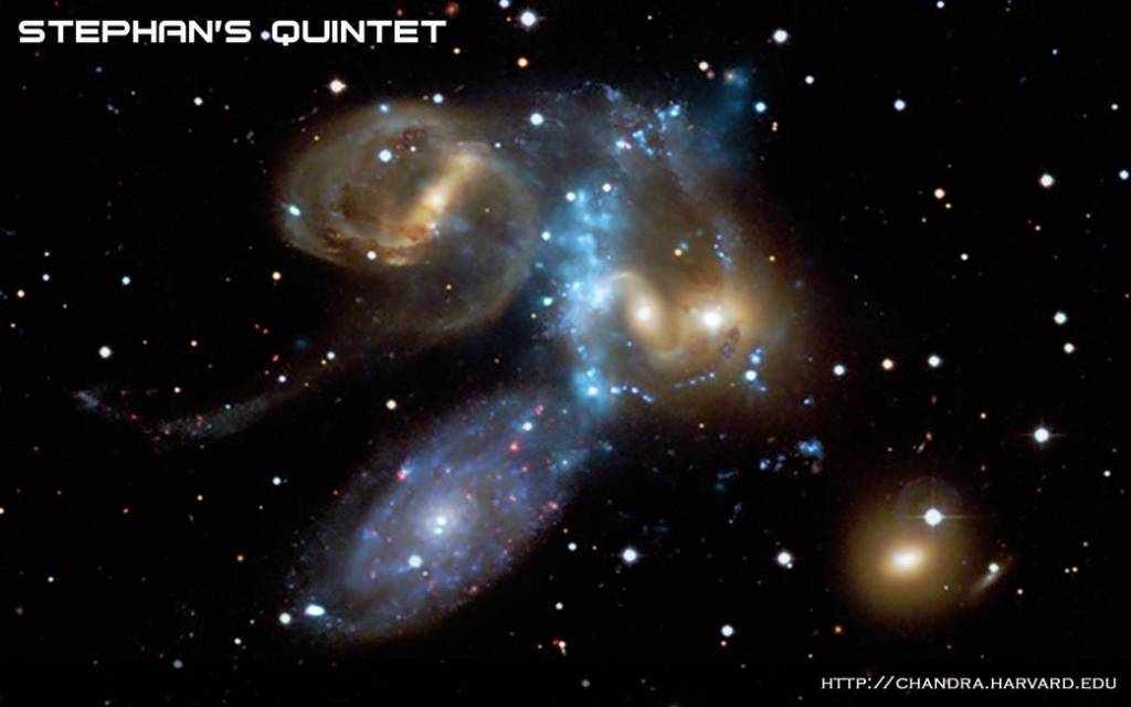 Stephan’s Quintet-A Galaxy Collision in Action