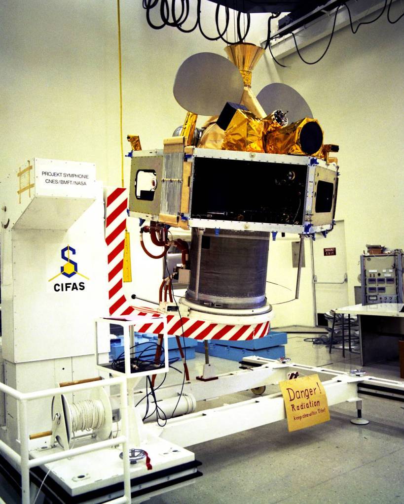 Symphonie-A Satellite Uncrated in Hangar S