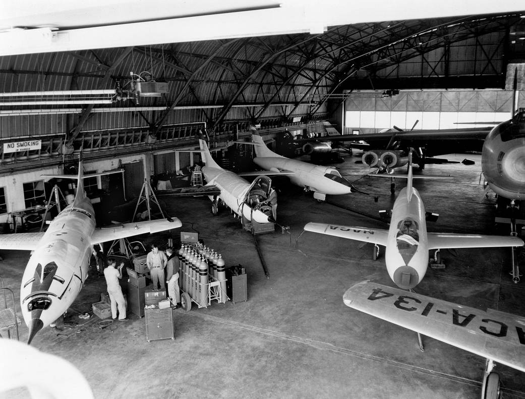 NACA Fleet in the Hangar, 1953