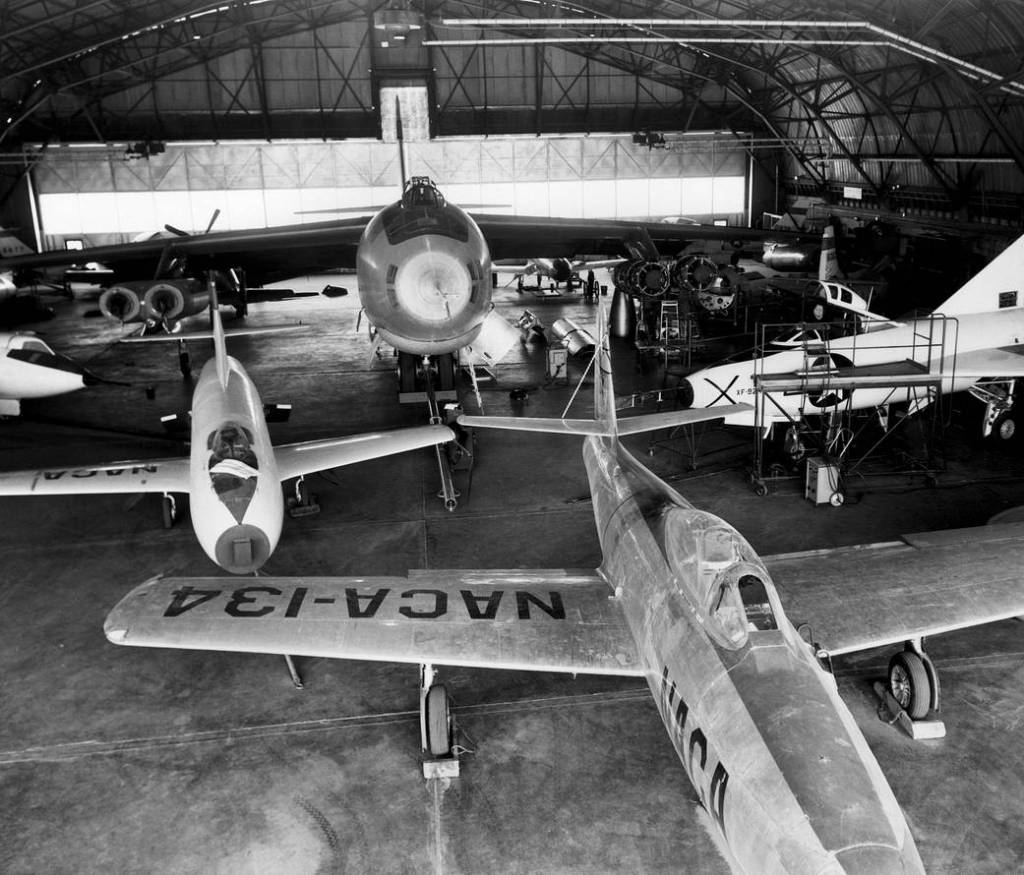 Hangar Shot of NACA Fleet, 1953