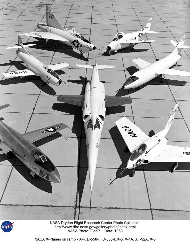 NACA High-Speed Flight Research Station Fleet on the Ramp