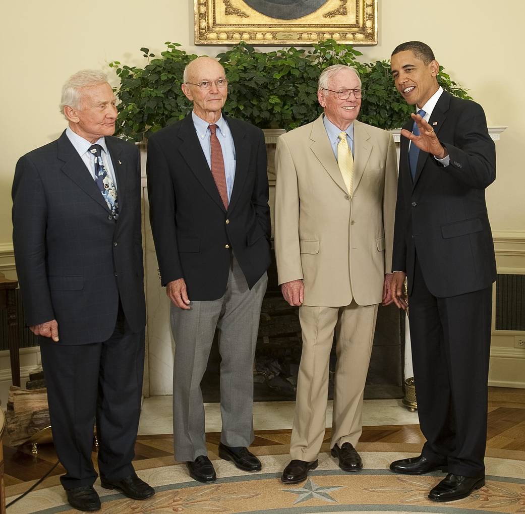 Apollo 11 Crew Meets With President Obama