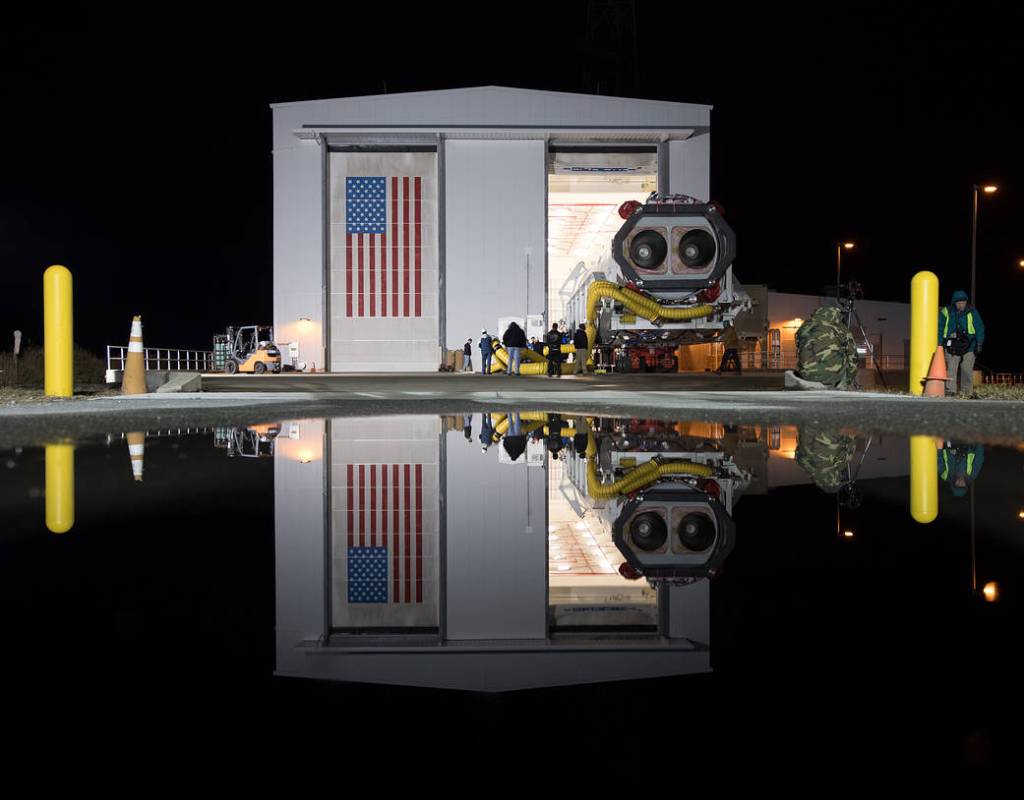 Orbital ATK Antares Rolls Out for CRS-8 Mission